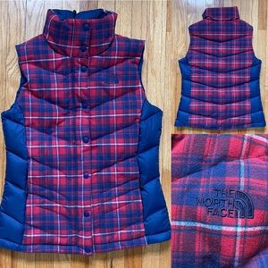 The North Face Plaid Flannel Puffer Vest, S